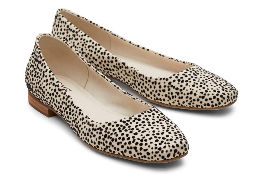 TOMS Women's Briella Print Flat Shoes in Mini Cheetah Pattern - Comfortable Slip-On Loafers