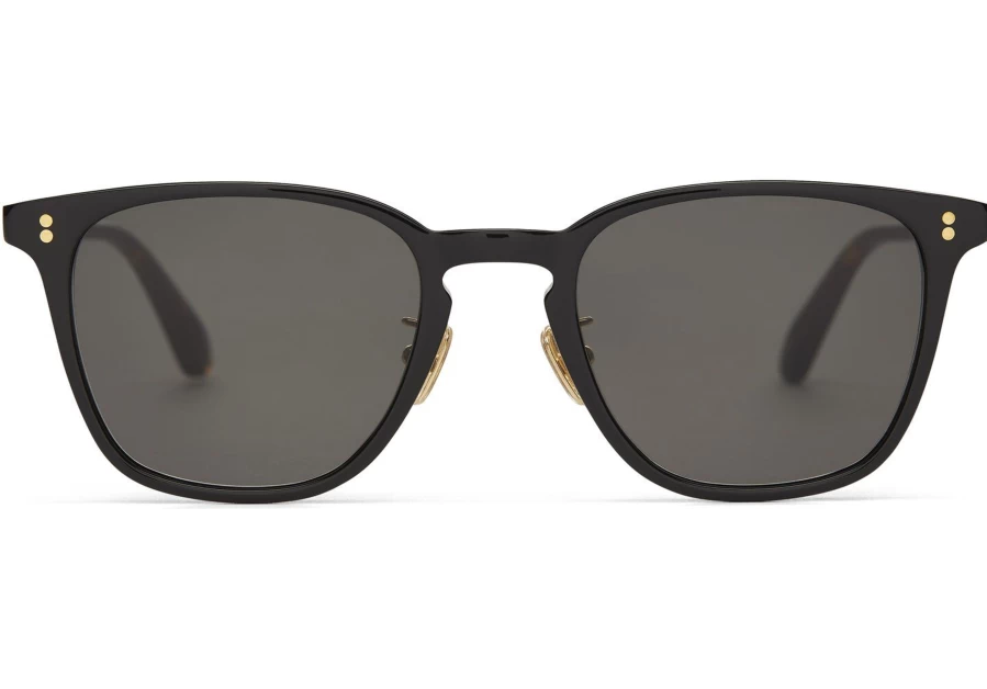 TOMS Shiny Black-Dark Grey Handcrafted Sunglasses – Emerson Style