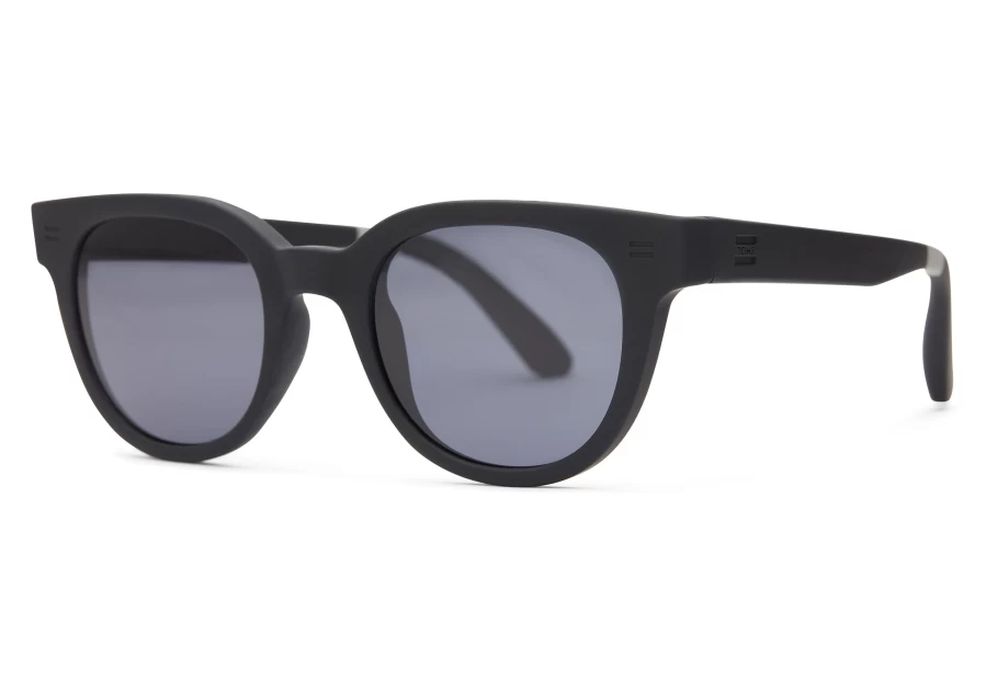 TOMS Black / Grey Rhodes Traveler Sunglasses for Men & Women
